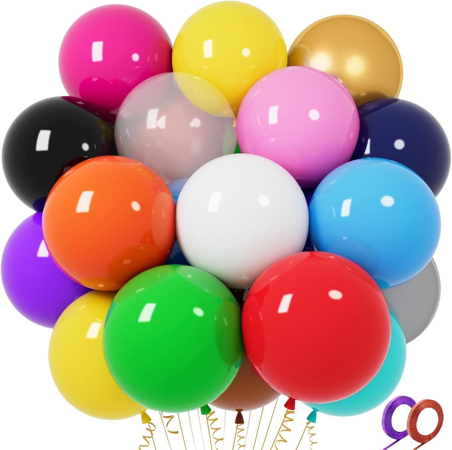 Celebration balloons add-on — add festive balloons to your flower delivery order